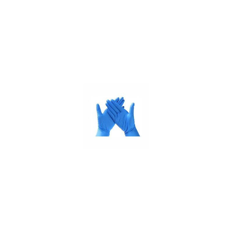 GUANTES DE NITRILO AZUL TALLA L