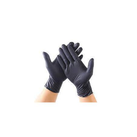 GUANTES DE NITRILO NEGRO TALLA M